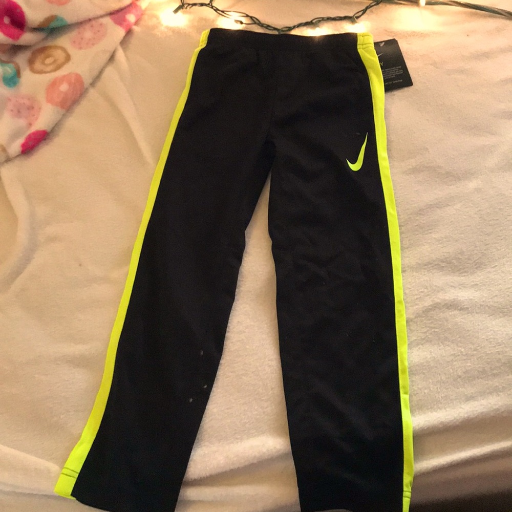 Nike Neon Green Dri Fit Sweat Pants